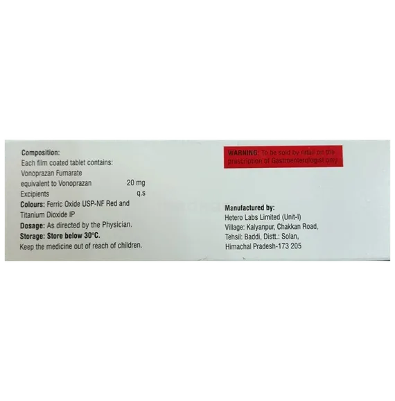 vozan 20 tablet 10's